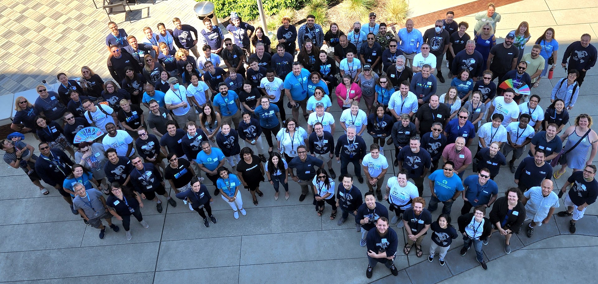 James and the Alaska Airlines E-commerce team in 2022. 