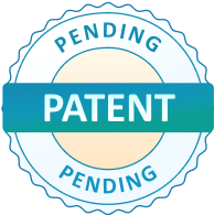 Patent-pending badge.