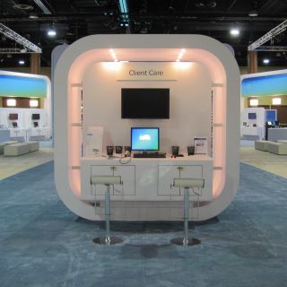Cerner tradeshow kiosk.