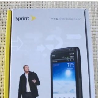 Sprint's HTC mobile phone packaging. 