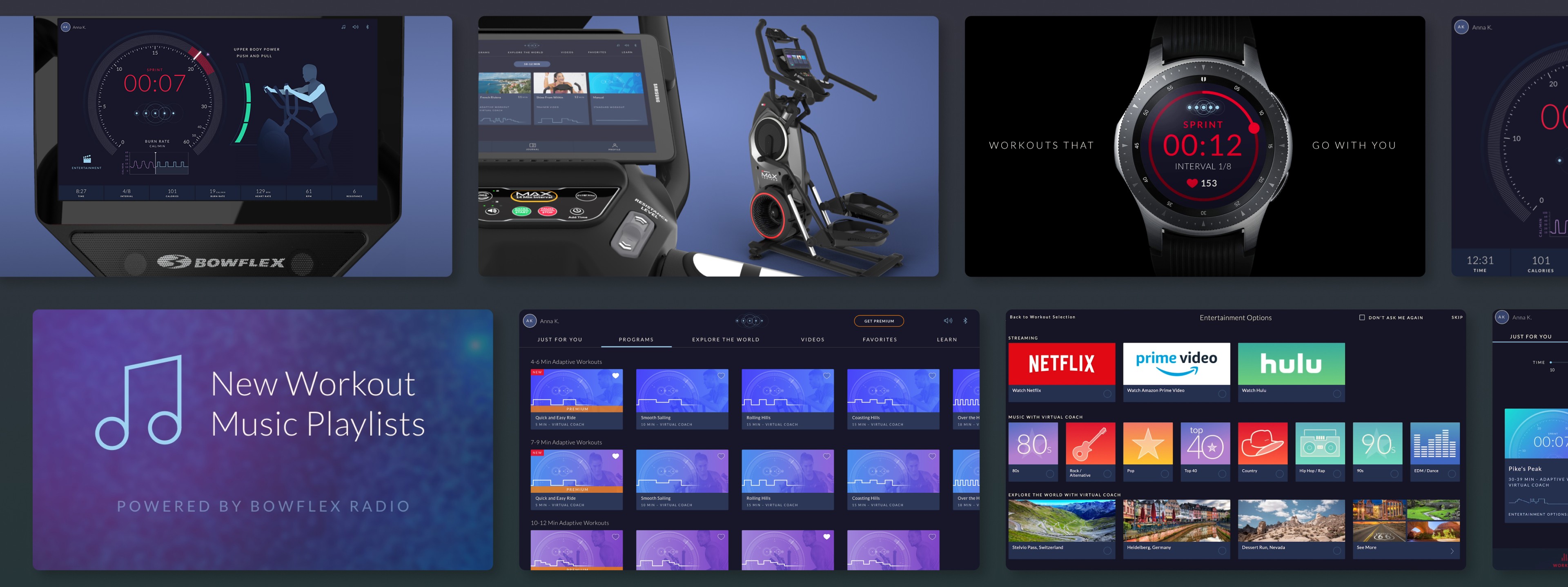 JRNY and Max Trainer designs.