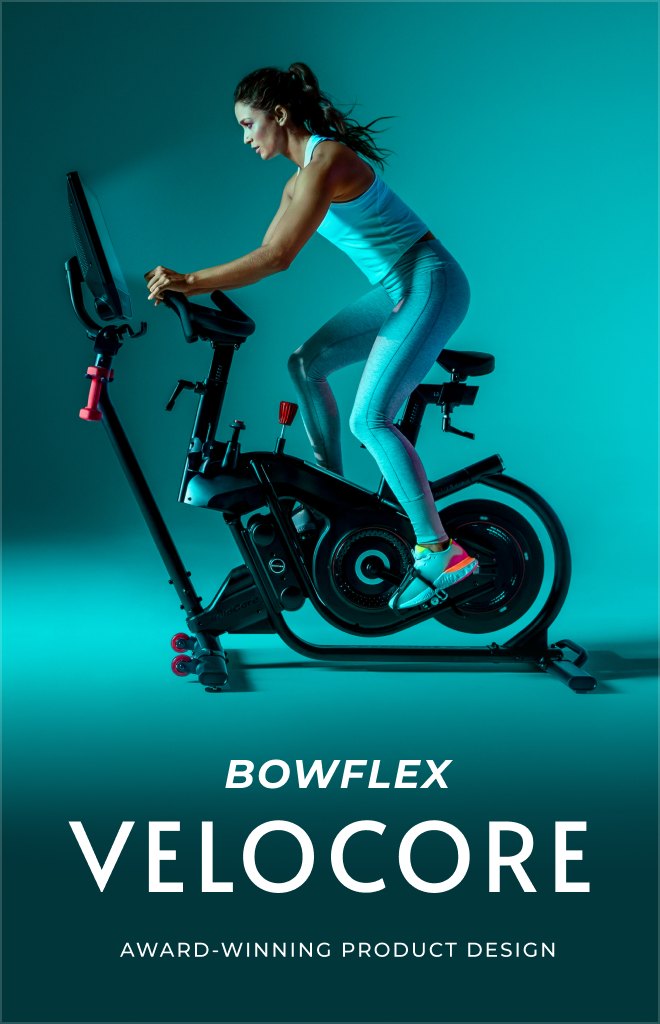 Project: Bowflex Velocore award-winning product design.